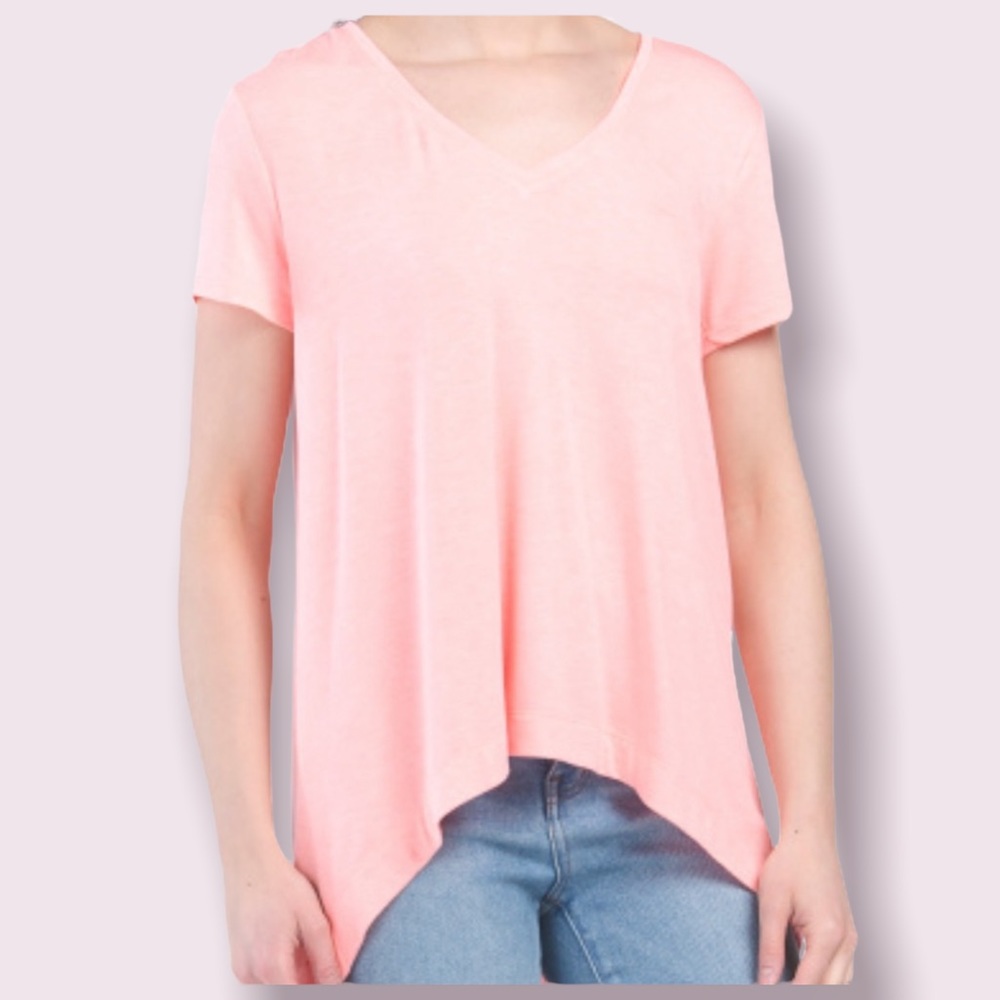Express High Low Orange Top